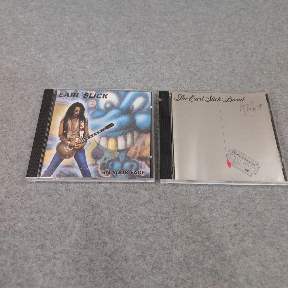 Earl Slick In Your Face & The Earl Slick Band CD Lot Metal Blade Rock Guitar - Picture 1 of 2